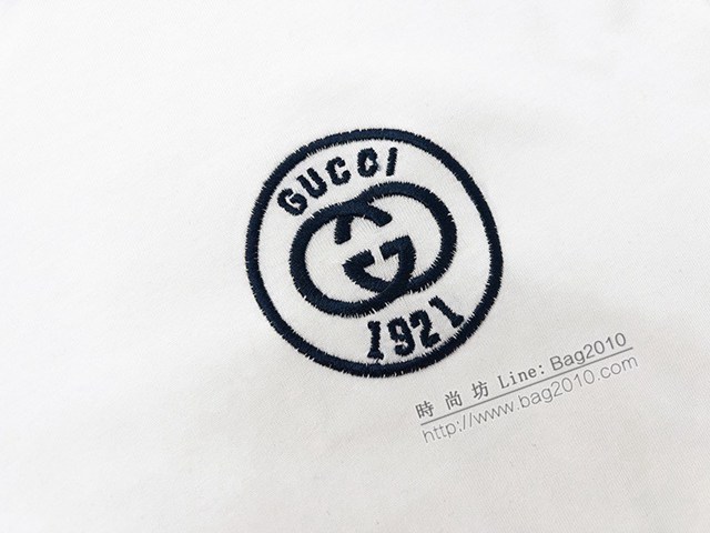 Gucci古奇專櫃古馳2023SS新款刺繡T恤 男女同款 tzy2679